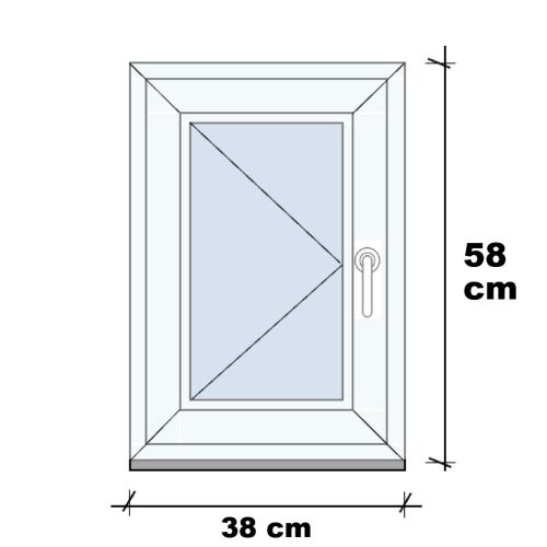 Műanyag ablak Easy 40x60 Nyíló Jobb