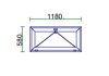 Ablak 120x60 bukó delta easy műanyag 