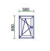 Ablak 60x90 Bny Műanyag Bal Easy 