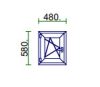 Ablak 50x60 Bny Bal Easy Műanyag