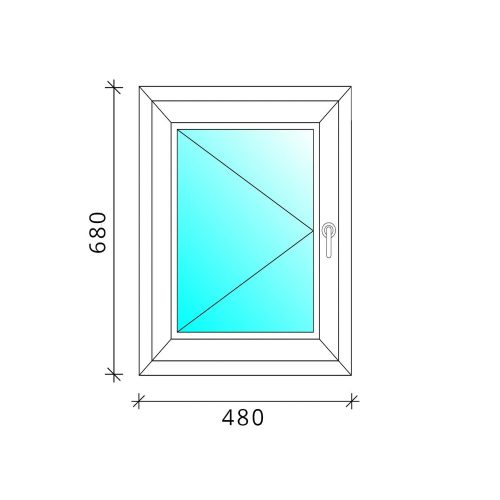 Műanyag ablak Easy 50x70 Bny Bal