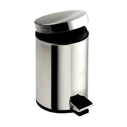 Aqualine simple line szemetes kosár, 5L fényes inox