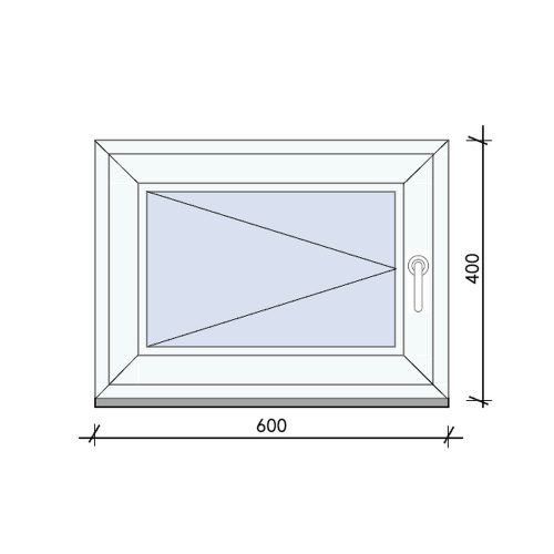 Műanyag ablak Easy 60x40 Nyíló Bal